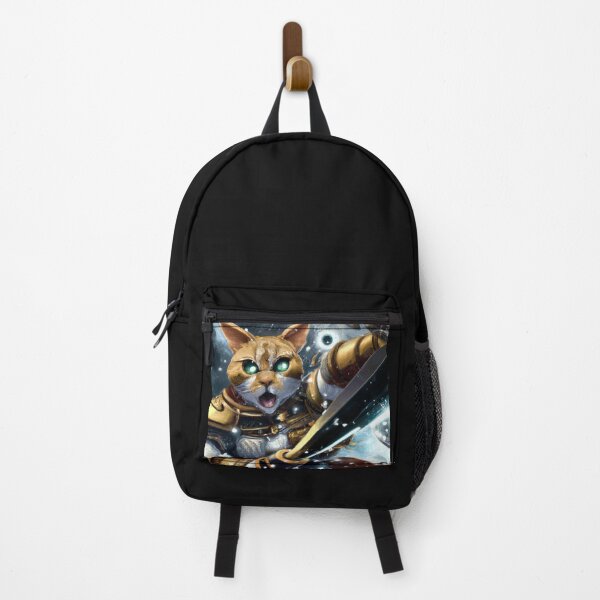 Item preview, Wallace the Cat, charging into battle (Fantasy) designed and sold by thecatandkettle.