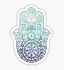 Blue Fatima Hand Sticker