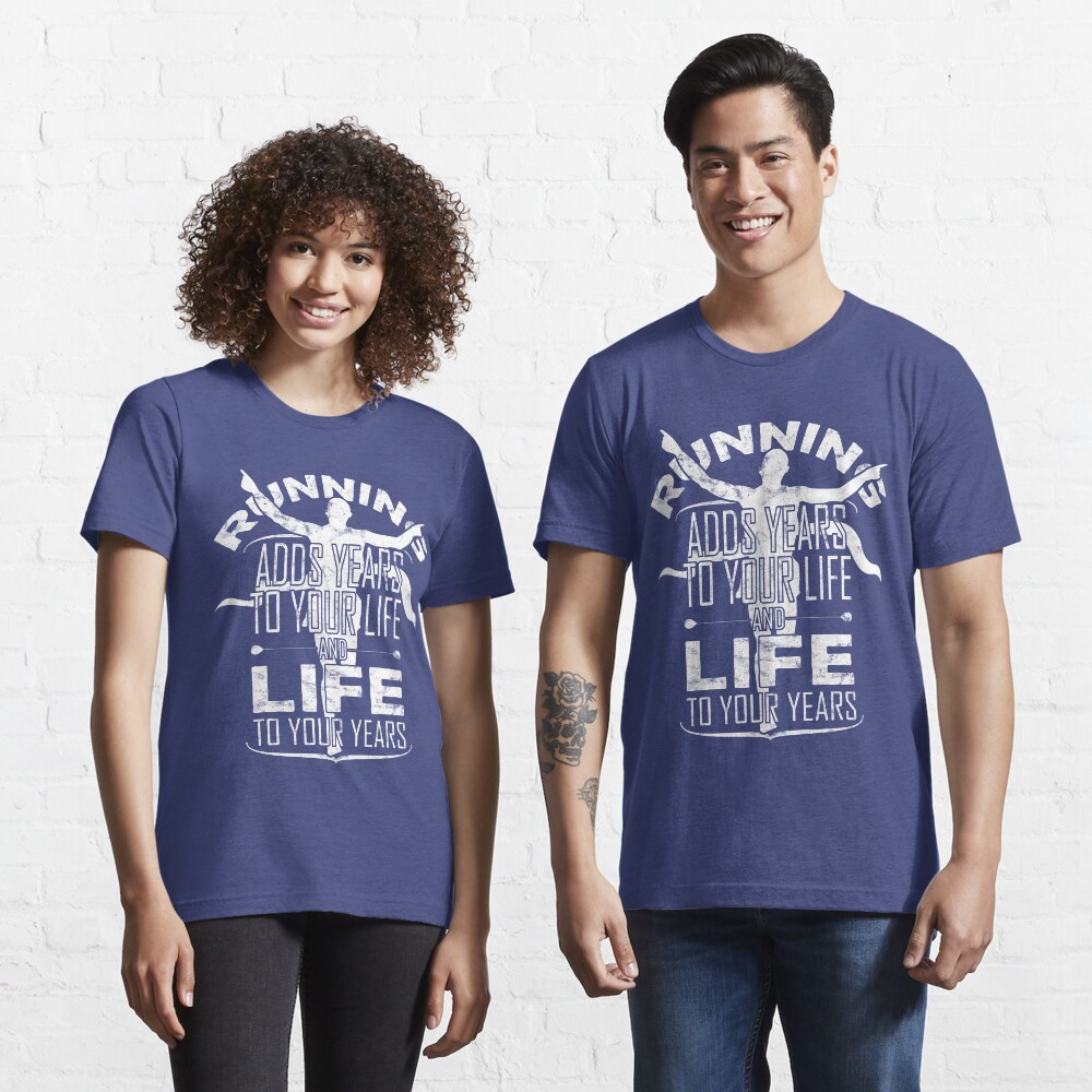 Running Adds Life To Your Years > I Love Running Essential T-Shirt
