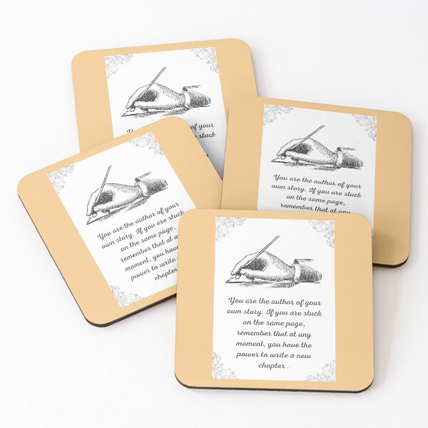 Item preview, "You are the author of your own story" quotes on products. designed and sold by ACEGDesign.