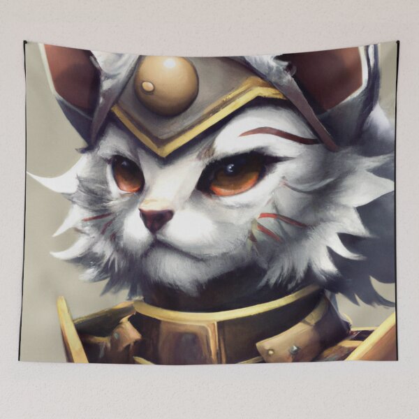 Item preview, Mono the Cat, looking determined (Fantasy) designed and sold by thecatandkettle.