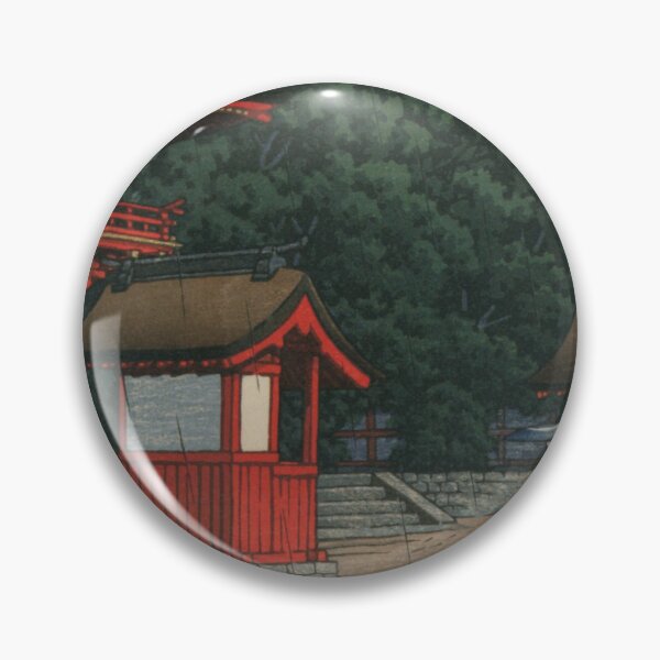 Item preview, Japanese Art Print - Tsushima Shrine, Aichi Prefecture by Kawase Hasui designed and sold by TeeARTHY.