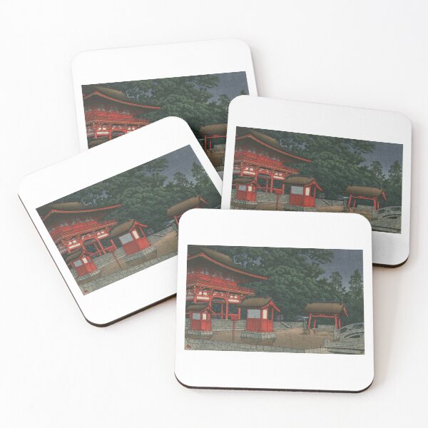 Item preview, Japanese Art Print - Tsushima Shrine, Aichi Prefecture by Kawase Hasui designed and sold by TeeARTHY.