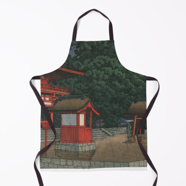 Item preview, Japanese Art Print - Tsushima Shrine, Aichi Prefecture by Kawase Hasui designed and sold by TeeARTHY.