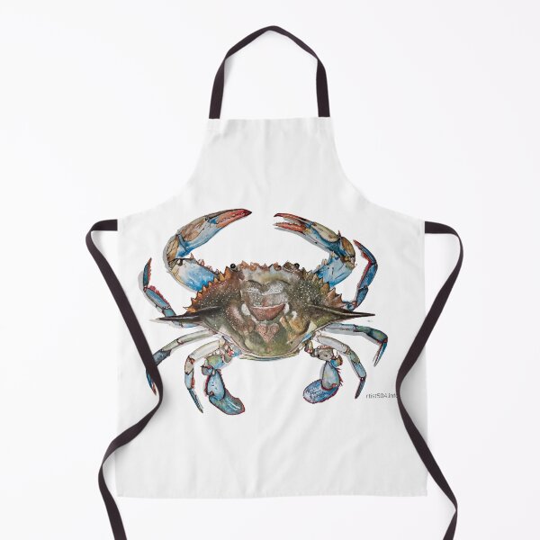 Item preview, High resolution digital image of my watercolor painting "Blue crab" designed and sold by rtist504.