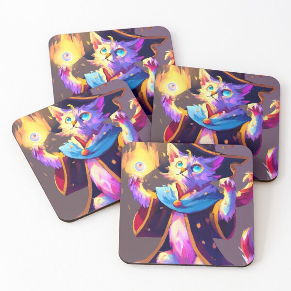 Item preview, Howl the Cat, conjuring a spell (Fantasy) designed and sold by thecatandkettle.