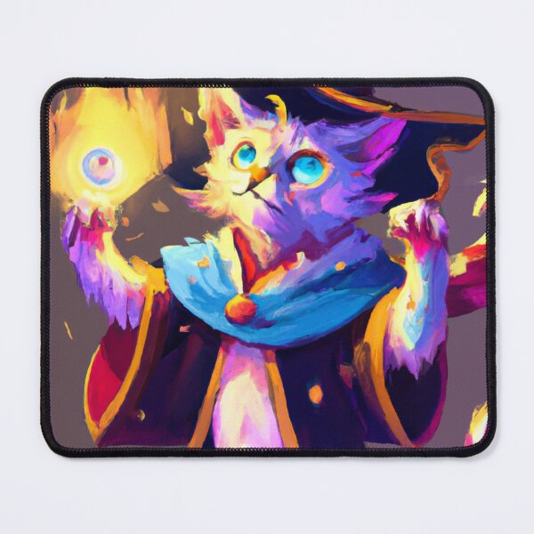 Item preview, Howl the Cat, conjuring a spell (Fantasy) designed and sold by thecatandkettle.