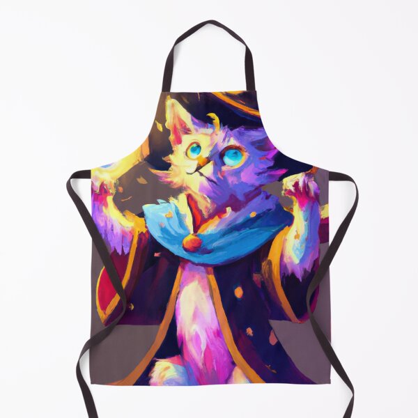 Item preview, Howl the Cat, conjuring a spell (Fantasy) designed and sold by thecatandkettle.