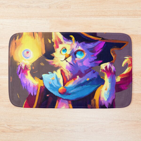 Item preview, Howl the Cat, conjuring a spell (Fantasy) designed and sold by thecatandkettle.