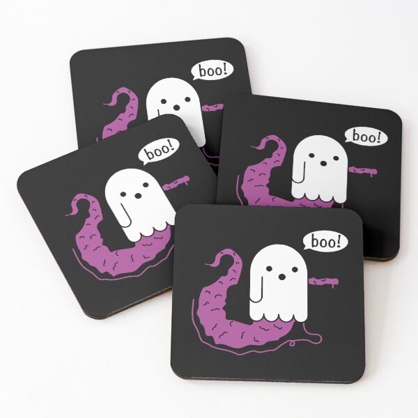 Item preview, Disapproving ghost worm on a string - cute halloween designed and sold by Craftaholic.