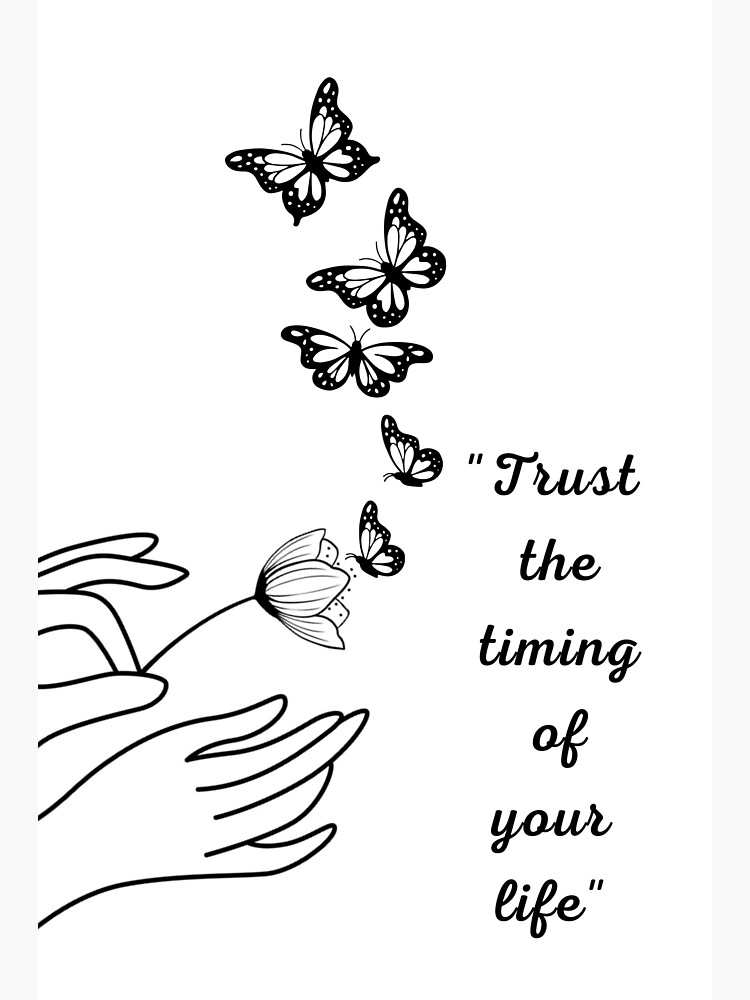 trust-the-timing-of-your-life-quotes-on-products-sticker-for-sale