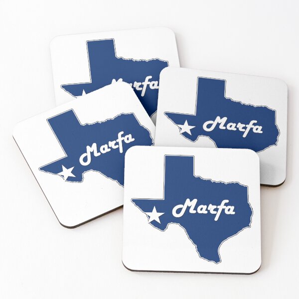 Artikelvorschau, Marfa Texas Navy Blue Lone Star State Map Texan entworfen und verkauft von SportsStars.