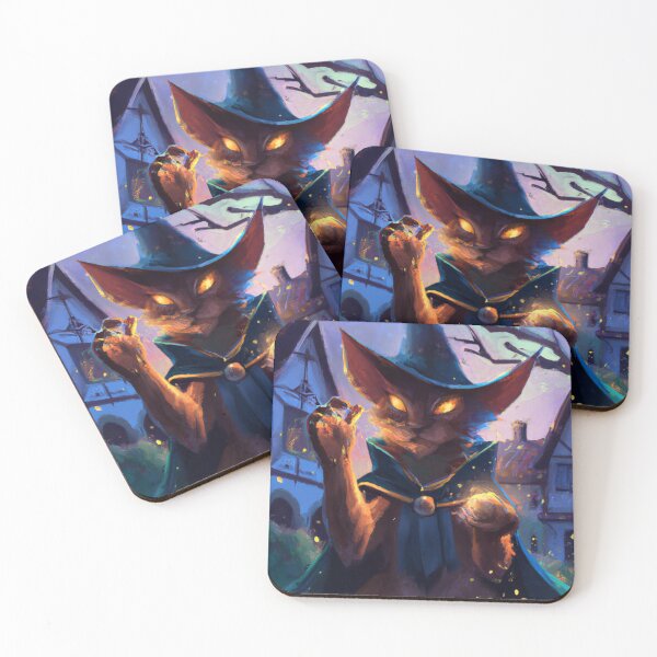 Item preview, Nox the Cat, casting a spell (Fantasy) designed and sold by thecatandkettle.