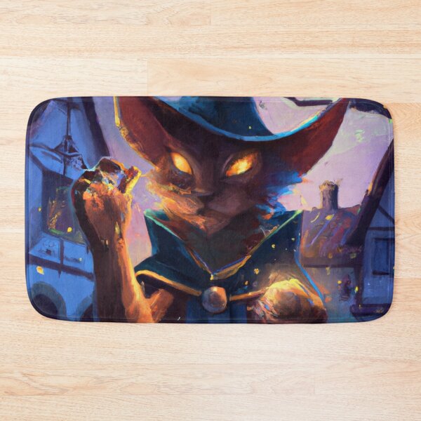 Item preview, Nox the Cat, casting a spell (Fantasy) designed and sold by thecatandkettle.
