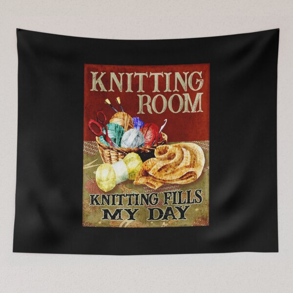 Item preview, Knitting Room Knitting Fills My Day designed and sold by kolbestabs6.