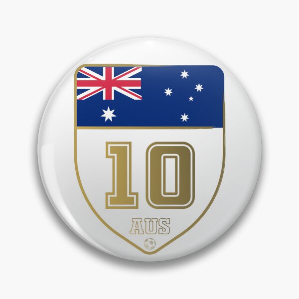 Item preview, Copa del mundo de fútbol - insignia de Australia designed and sold by Polyxz.