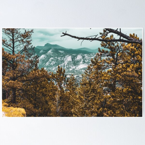 Mountain Autumn View Poster