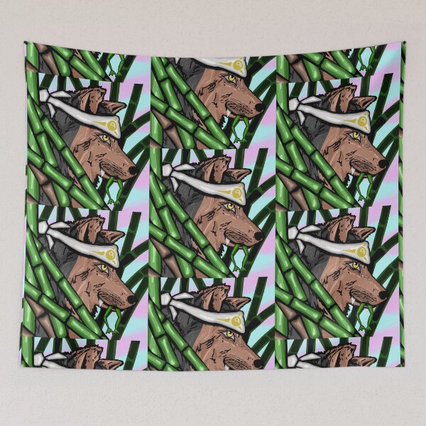 Item preview, Ninja Wolf - Bamboo Trees designed and sold by Twaingrant.