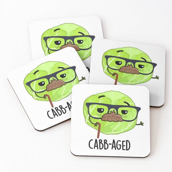 Item preview, Cabb-aged Funny Cabbage Puns  designed and sold by punnybone.