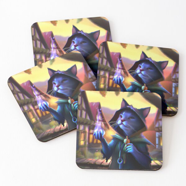 Item preview, Gwil the Cat, lighting the street in town (Fantasy) designed and sold by thecatandkettle.