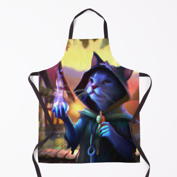 Item preview, Gwil the Cat, lighting the street in town (Fantasy) designed and sold by thecatandkettle.