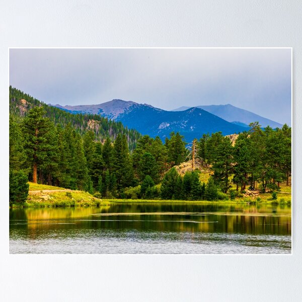 Colorado Rocky Mountain Lake View Poster
