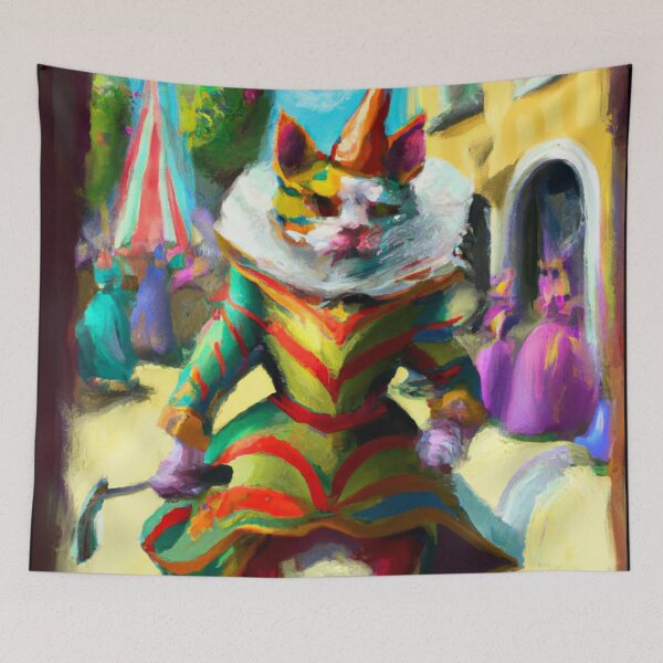 Item preview, Pierre the Cat, not enjoying his job (Fantasy) designed and sold by thecatandkettle.