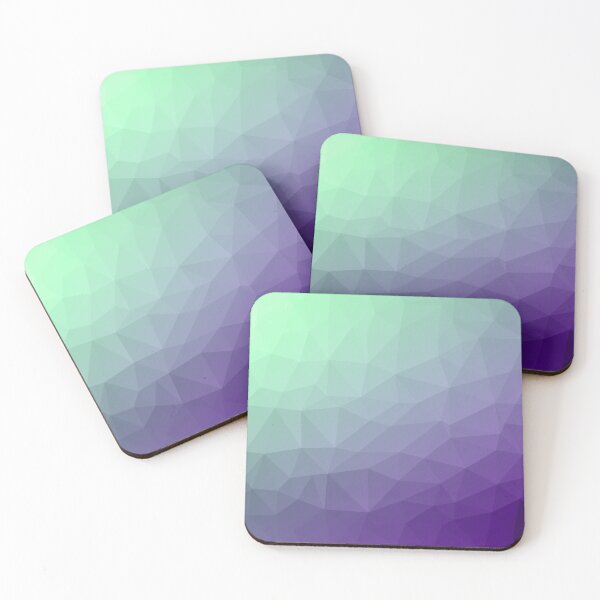 Item preview, Purple green ombre gradient geometric mesh pattern designed and sold by PLdesign.