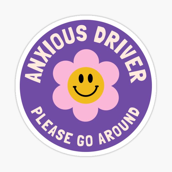 Nervous Driver Please Be Patient Meme Icon Stickers Decal 