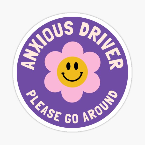 Nervous Driver Stickers for Sale