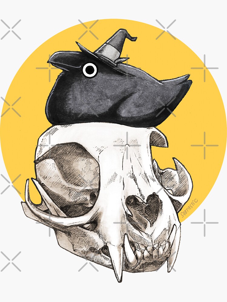 Thumbnail 3 of 3, Sticker, Lil Loaf Crow designed and sold by Sabtastic.