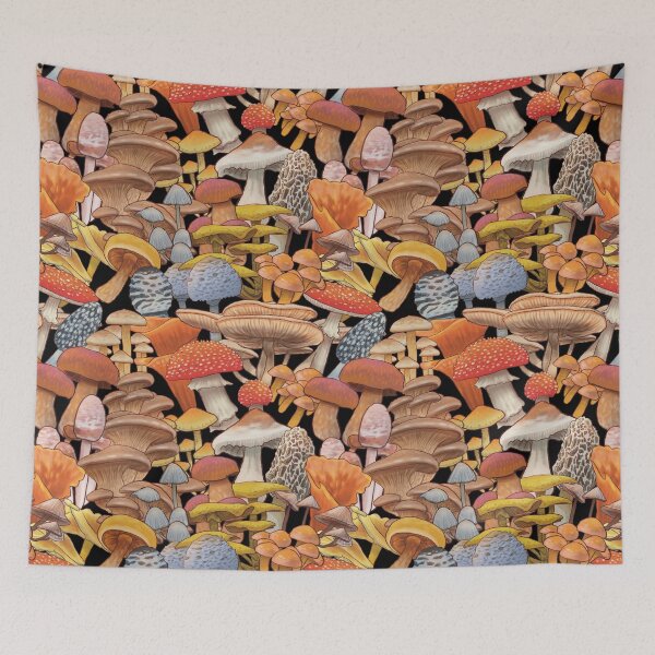 Item preview, Mushroom Pattern designed and sold by Christina van Ham.