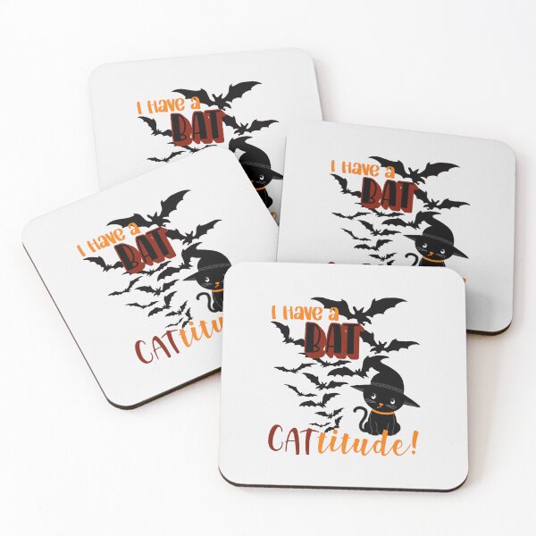Item preview, BAT CATTITUDE! designed and sold by PawsitiveMum.