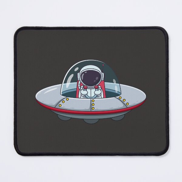 Item preview, Cute Astronaut Riding Ufo Cartoon designed and sold by Berryl09.
