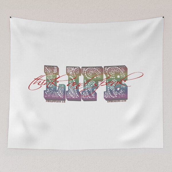 Item preview,  think and speak life Philippians 4:8 and Ephesians 4:29  designed and sold by Christian P Bolante.