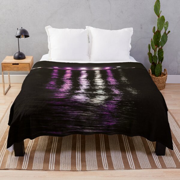 Item preview, Blurry Purple Lights Over Water designed and sold by RoseyElisabeth.