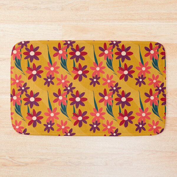 Item preview, Bright Floral Vintage 1970s Pattern designed and sold by VintageFlorals.