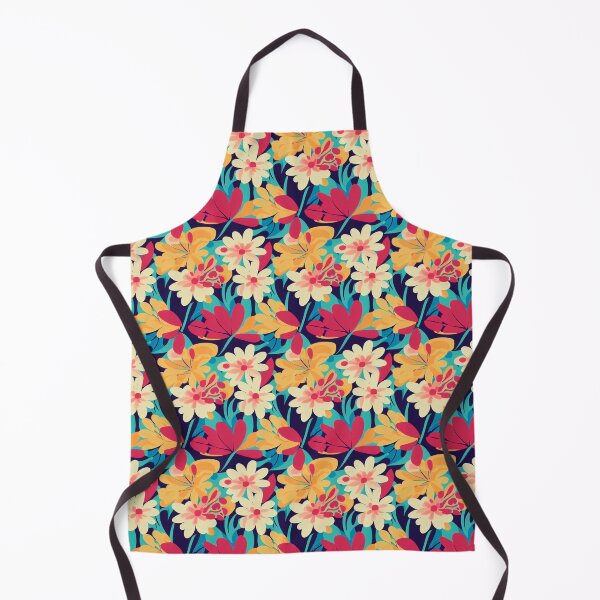 Item preview, Bright Floral Vintage 1970s Pattern designed and sold by VintageFlorals.