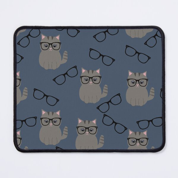 Item preview, Grey Cat with eyeglasses designed and sold by Ashlison.