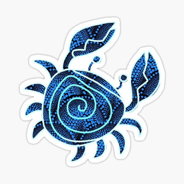 Sea Creature, Crab Sticker