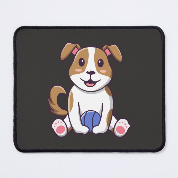Item preview, Cute Dog Sitting Holding Ball designed and sold by Berryl09.