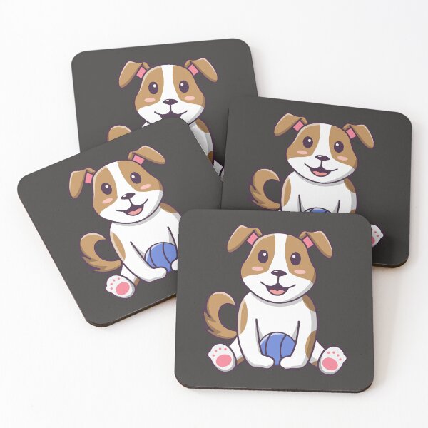 Item preview, Cute Dog Sitting Holding Ball designed and sold by Berryl09.