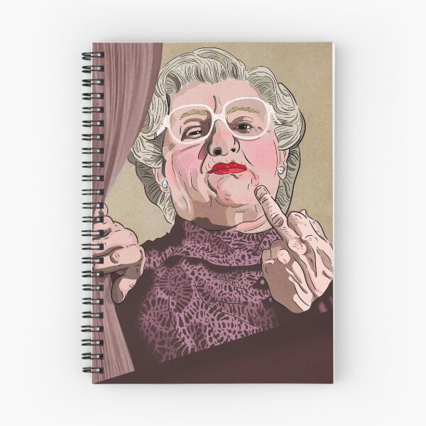 Item preview, Mrs Doubtfire middle finger - Illustration - Robin Williams - Film  designed and sold by HatchetBooth.