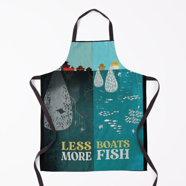 Item preview, Less Boats More Fish Save The Nature designed and sold by florancouriei.