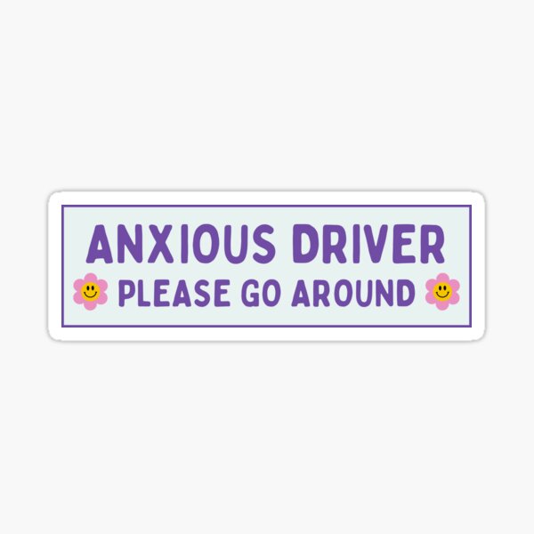 Nervous Driver Please Be Patient Meme Icon Stickers Decal 