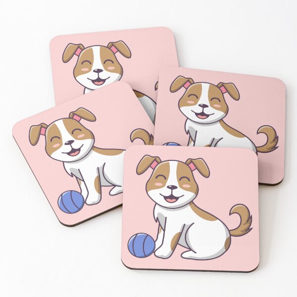 Item preview, Cute Dog Sitting Holding Ball designed and sold by Berryl09.