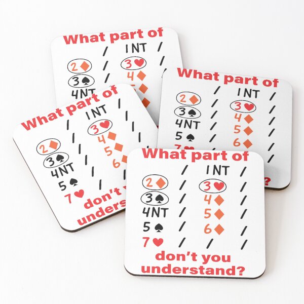 Item preview, Contract Bridge Grand Slam Bidding Duplicate Card Game Funny designed and sold by Peter Orum.