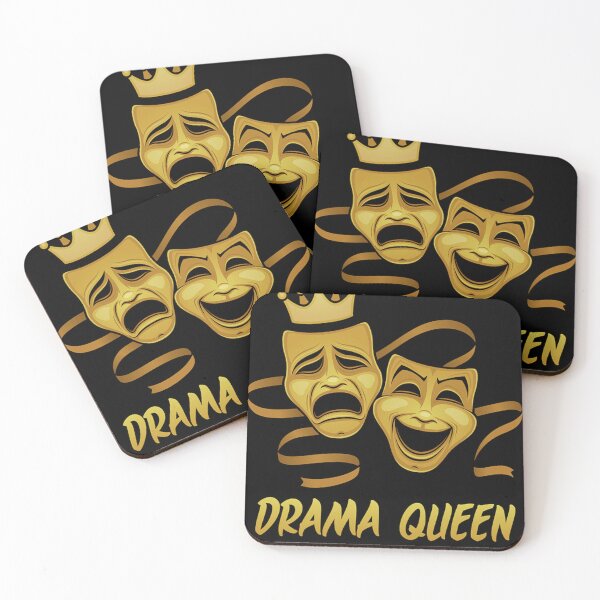 Item preview, drama queen comedy and tragedy gold theater masks john schwegel transparent designed and sold by obiaadylej.