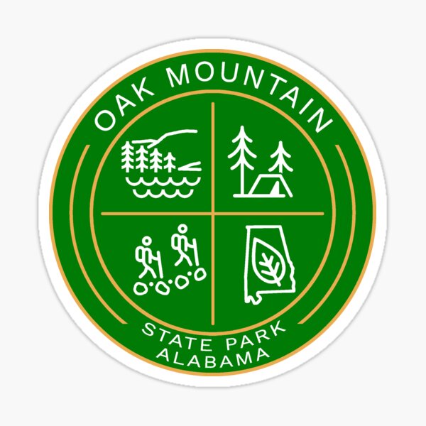 Oak Mountain State Park Heraldic Logo Sticker