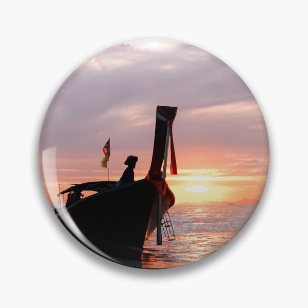 Item preview, Sunset Long Tail Boat designed and sold by sinseeho.